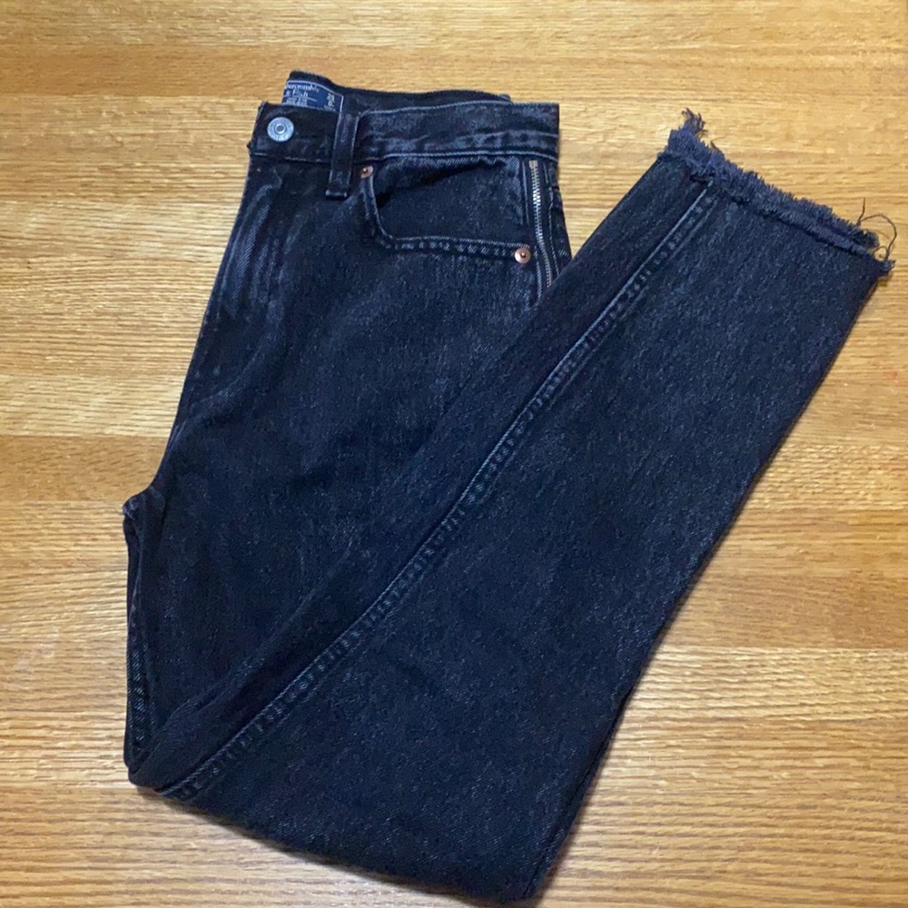 Abercrombie & Fitch Faded Black Jeans Size 0/25